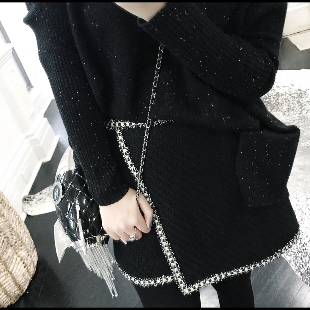 Korean Fasion Tweed A line Mini Skirt S